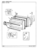 Part Location Diagram of 68472-4-WW Maytag PANEL, FRZ. DOOR (WHT)