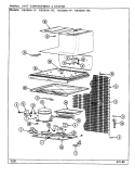 UNIT COMPARTMENT & SYSTEM Diagram and Parts List for RB15HA-1PL  Magic Chef Refrigerator