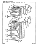 FRESH FOOD DOOR Diagram and Parts List for RB15HA-1PL  Magic Chef Refrigerator