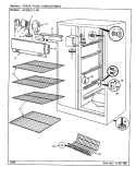FRESH FOOD COMPARTMENT Diagram and Parts List for RC20KA-00 BS03C Admiral Refrigerator