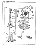 FREEZER COMPARTMENT Diagram and Parts List for RC20KA-00 BS03C Admiral Refrigerator