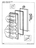 FRESH FOOD DOOR Diagram and Parts List for RC20KA-00 BS03C Admiral Refrigerator