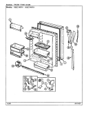 FRESH FOOD DOOR Diagram and Parts List for RBE214RFV DD53A Admiral Refrigerator