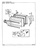 FREEZER DOOR Diagram and Parts List for RBE214RFV DD53A Admiral Refrigerator