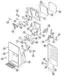 ICE & WATER DISPENSER Diagram and Parts List for GS24X8D3A DP84A Admiral Refrigerator
