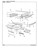CHEST OF DRAWERS Diagram and Parts List for RB21KN-4A BG71C Magic Chef Refrigerator