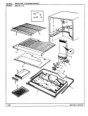 FREEZER COMPARTMENT Diagram and Parts List for RB21KN-4A BG71C Magic Chef Refrigerator