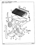 UNIT COMPARTMENT & SYSTEM Diagram and Parts List for RB234PA DD87A Magic Chef Refrigerator
