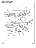 CHEST OF DRAWERS Diagram and Parts List for RB234PA DD87A Magic Chef Refrigerator