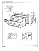 FREEZER DOOR Diagram and Parts List for RB234PA DD87A Magic Chef Refrigerator