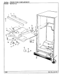 FRESH FOOD COMPARTMENT Diagram and Parts List for RB17KA-2A BG31C Admiral Refrigerator