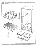 SHELVES & ACCESSORIES Diagram and Parts List for RB15KA-3S BF20A Amana Refrigerator