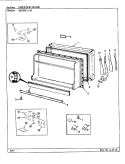 FREEZER DOOR Diagram and Parts List for RB15KA-3S BF20A Amana Refrigerator