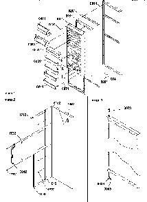 Refrigerator Door Diagram and Parts List for SX322S2W-P1307302WW  Amana Refrigerator