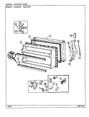 FREEZER DOOR Diagram and Parts List for RB234RA DD94A Magic Chef Refrigerator