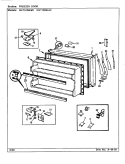 FREEZER DOOR Diagram and Parts List for NNTI239KAC CC92A Admiral Refrigerator