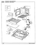 FREEZER COMPARTMENT Diagram and Parts List for CDNT18V9L BC45A Admiral Refrigerator