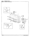 FREEZER DOOR Diagram and Parts List for CDNT18V9LA BC49A Admiral Refrigerator