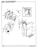 ICE & WATER DISPENSER Diagram and Parts List for CDNT18V9L BC45A Admiral Refrigerator