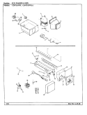 ICE MAKER & BIN Diagram and Parts List for CDNT18V9L BC45A Admiral Refrigerator