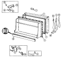 FREEZER DOOR Diagram and Parts List for RB150RA  Magic Chef Refrigerator