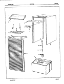 CABINET Diagram and Parts List for DH37D7GA- 5F45B Maytag Dehumidifier