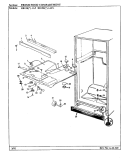 FRESH FOOD COMPARTMENT Diagram and Parts List for RB15KA-1AF BG11C Admiral Refrigerator