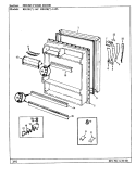 FRESH FOOD DOOR Diagram and Parts List for RB15KA-1AF BG11C Admiral Refrigerator