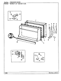 FREEZER DOOR Diagram and Parts List for RB15KA-1AF BG11C Admiral Refrigerator