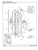 FREEZER DOOR Diagram and Parts List for RC24LA-3AW BS82C Amana Refrigerator