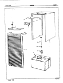 CABINET Diagram and Parts List for DH18A2GA 5F42A Maytag Dehumidifier