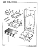 SHELVES & ACCESSORIES Diagram and Parts List for CNT23W82 BF92A Admiral Refrigerator
