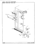 FRESH FOOD COMPARTMENT Diagram and Parts List for RC22LN-3AW CS33A Admiral Refrigerator