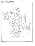 SHELVES & ACCESSORIES Diagram and Parts List for RC22LN-3AW CS33A Admiral Refrigerator