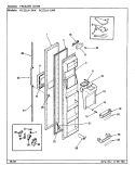 FREEZER DOOR Diagram and Parts List for RC22LN-3AW CS33A Admiral Refrigerator
