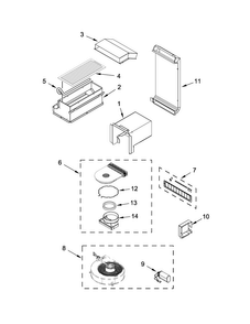 Blower Parts Diagram and Parts List for JES1750CEB0  Jenn-Air Range