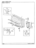 Part Location Diagram of 68476-5-WW Whirlpool NLAPANEL, FRZ. DOOR WHT
