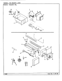 ICE MAKER & BIN Diagram and Parts List for RB23KA-4AL CG99A Admiral Refrigerator