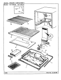 FREEZER COMPARTMENT Diagram and Parts List for NNT199KA CC69A Admiral Refrigerator