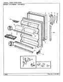 FRESH FOOD DOOR Diagram and Parts List for NNT199KA CC69A Admiral Refrigerator
