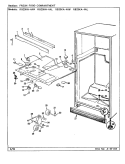 FRESH FOOD COMPARTMENT Diagram and Parts List for RB23KA-4AL BG99B Admiral Refrigerator