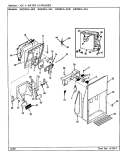 ICE & WATER DISPENSER Diagram and Parts List for RB23KN-4AW BG97B Admiral Refrigerator