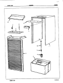 CABINET Diagram and Parts List for DH23D5GA 7F04A Maytag Dehumidifier