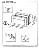 FREEZER DOOR Diagram and Parts List for RB15LA-0A BG06E Amana Refrigerator