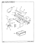 OPTIONAL ICE MAKER KIT Diagram and Parts List for RCE20LN-2A CS02A Maytag Refrigerator