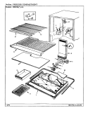 FREEZER COMPARTMENT Diagram and Parts List for RB19KA-2A CG58A Admiral Refrigerator