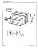 FREEZER DOOR Diagram and Parts List for RB19KA-2A CG58A Admiral Refrigerator