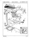 UNIT COMPARTMENT & SYSTEM Diagram and Parts List for RB19JA-4A 9A22B Magic Chef Refrigerator