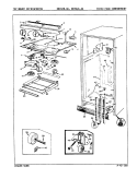 FRESH FOOD COMPARTMENT Diagram and Parts List for RB19JA-4A 9A22B Magic Chef Refrigerator