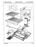 FREEZER COMPARTMENT Diagram and Parts List for RB19JA-4A 9A22B Magic Chef Refrigerator